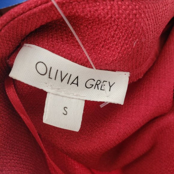 Olivia Grey off the shoulder red top - Picture 5 of 5
